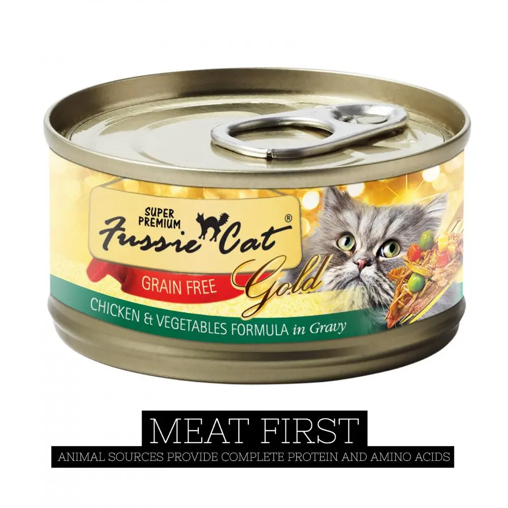 Fussie Cat Super Premium Chicken & Vegetables In Gravy Canned Food 2