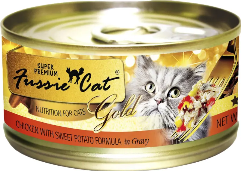 Fussie Cat Super Premium Chicken With Sweet Potato Formula In Gravy Canned Food 1
