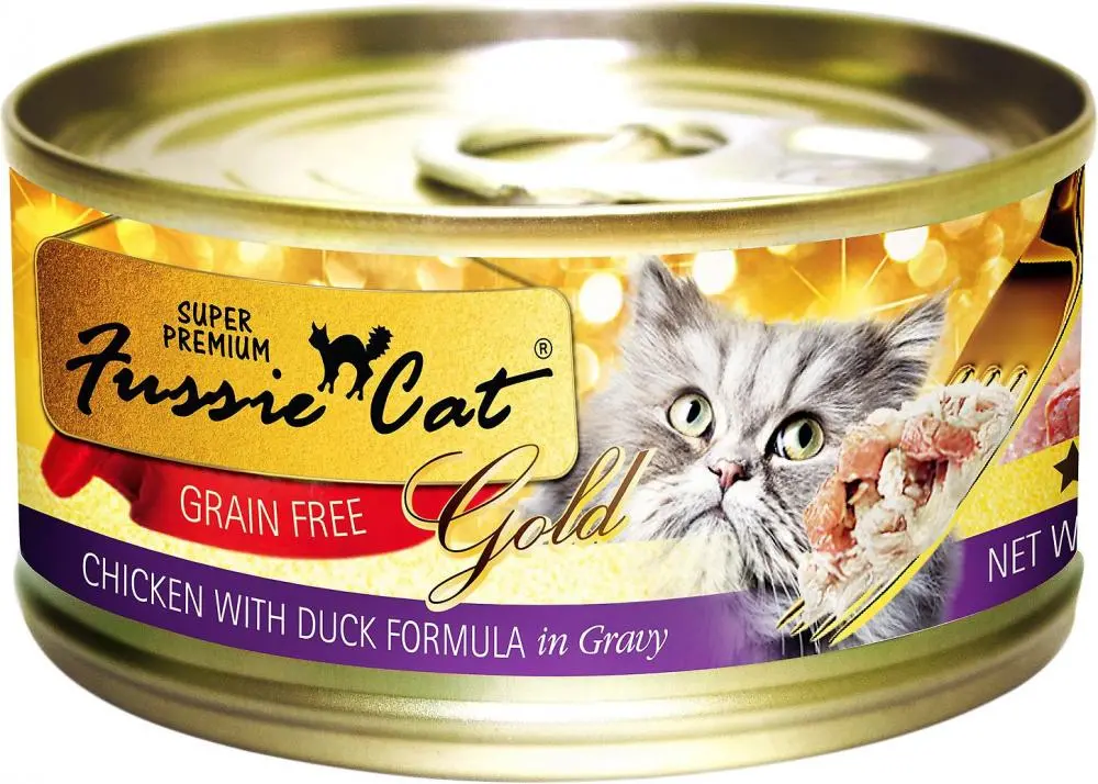 Fussie Cat Super Premium Grain Free Chicken With Duck In Gravy Canned Cat Food 1