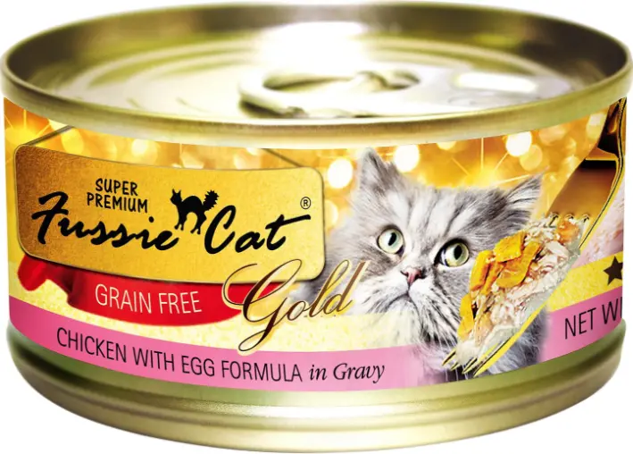 Fussie Cat Super Premium Grain Free Chicken With Egg In Gravy Canned Cat Food 1