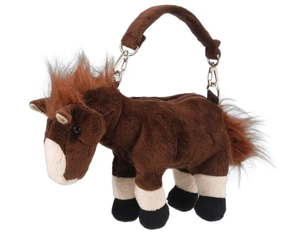 Gift Corral Plush Horse Hand Bag 1