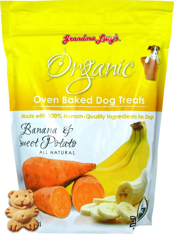 Grandma Lucy's Organic Oven Baked Banana And Sweet Potato Flavor Dog Treats 1