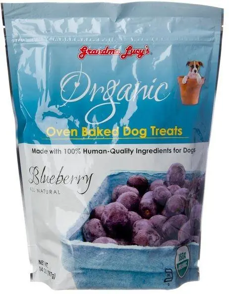 Grandma Lucy's Organic Oven Baked Blueberry Flavor Dog Treats 1
