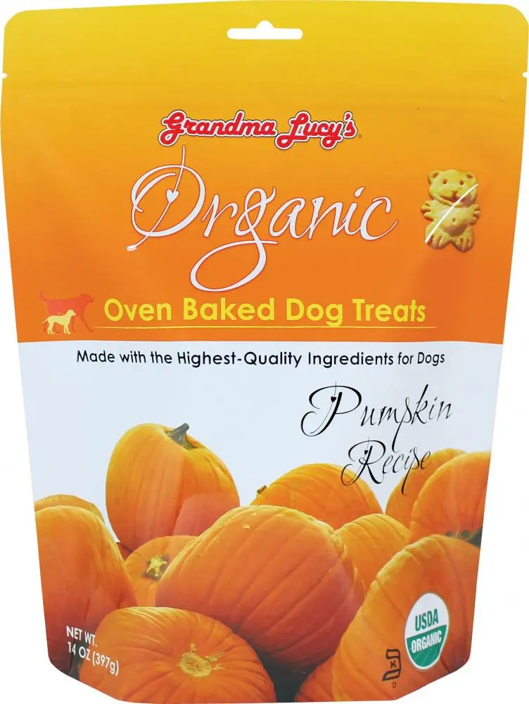 Grandma Lucy's Organic Oven Baked Pumpkin Flavor Dog Treats 1