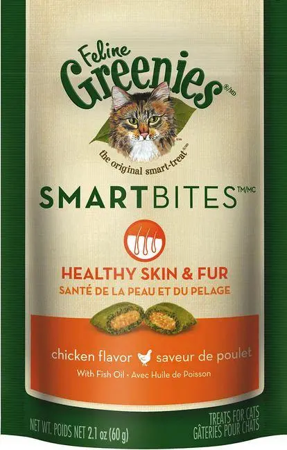Greenies Smartbites Skin And Fur Chicken Cat Treats 1