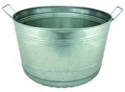 8 Gallon Galvanized Bushel Tub 1