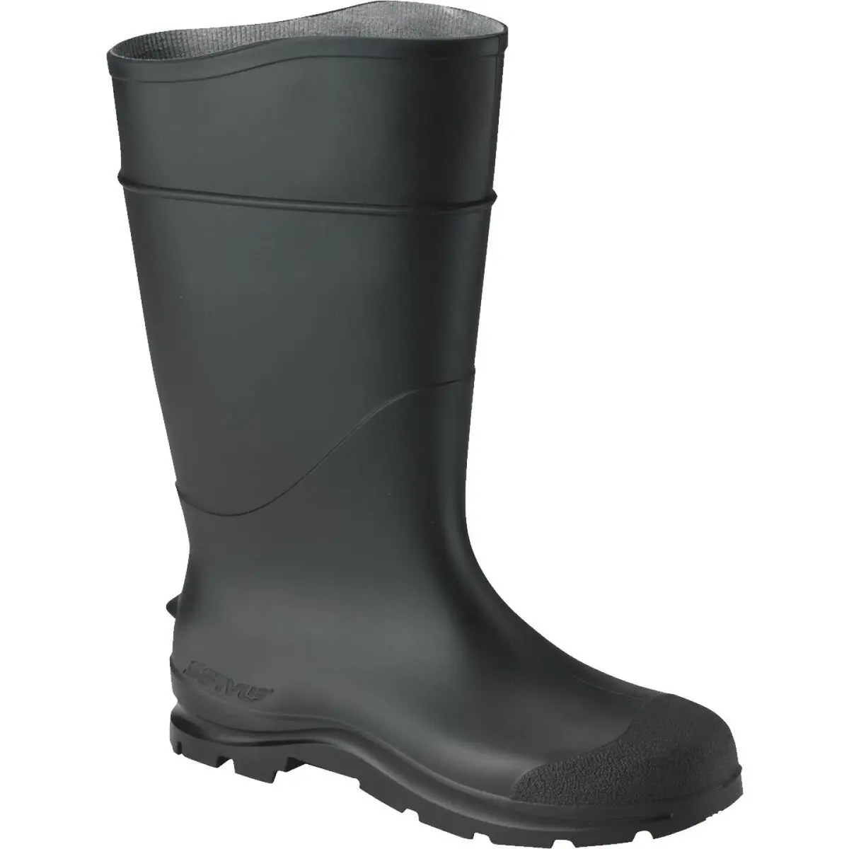 Honeywell Servus Men's Size 8 Black Plain Toe Pvc Rubber Boot 1