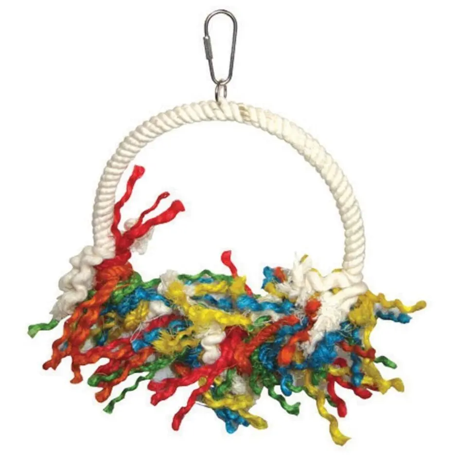 Happy Beaks Rope Swing Preening Bird Toy 1