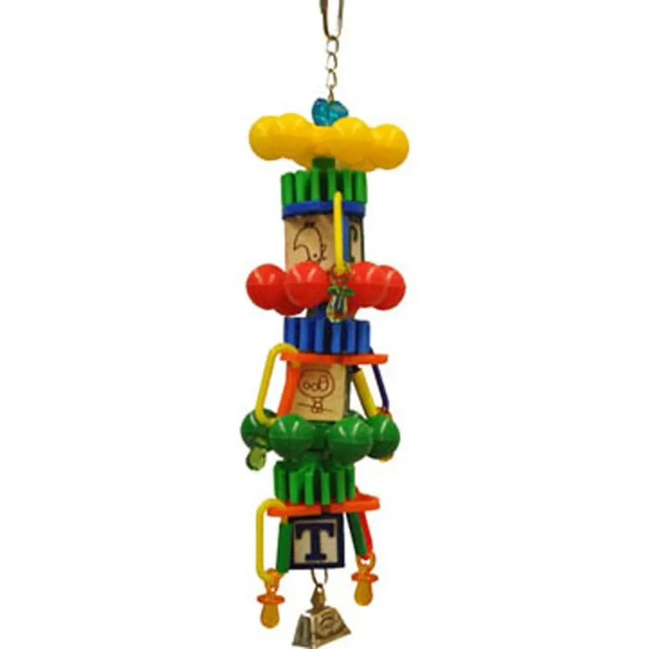 Happy Beaks Spin Tower Bird Toy 1