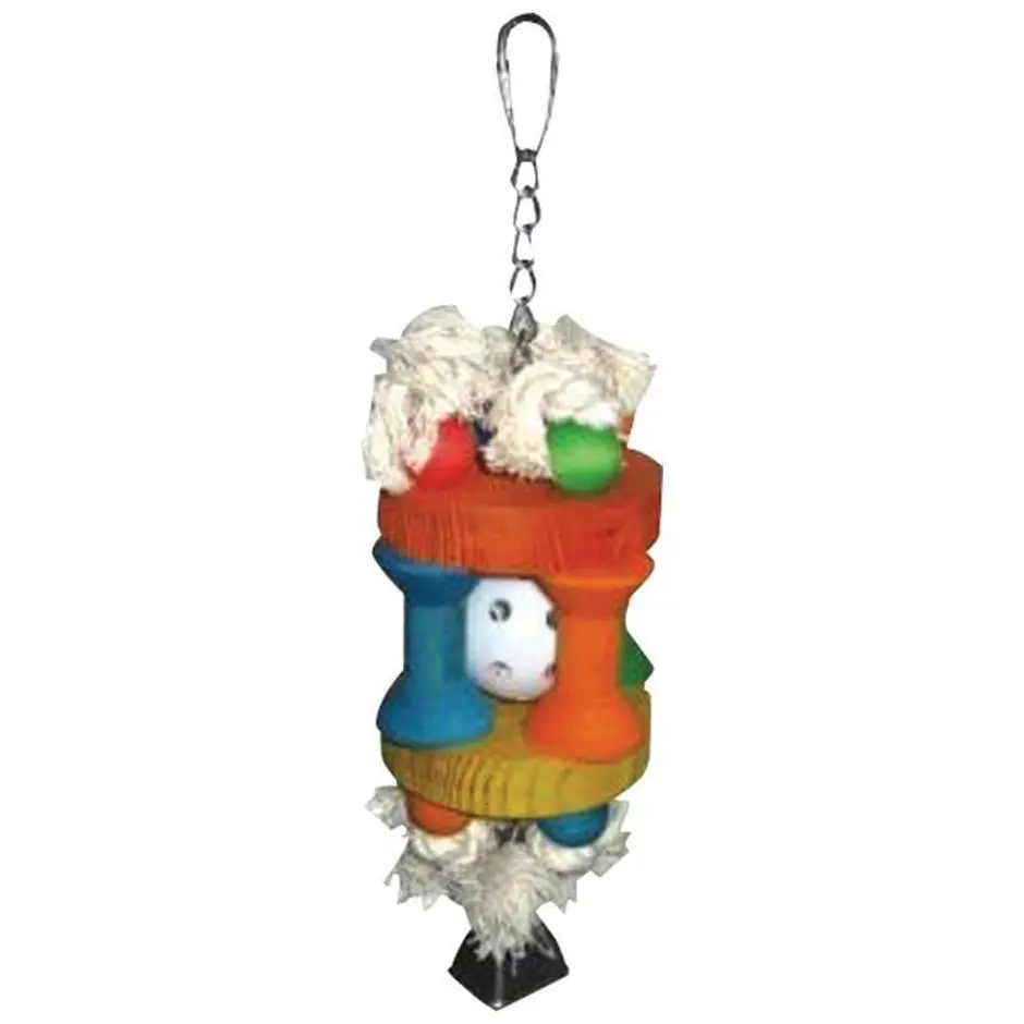 Happy Beaks Wiffle Ball In Solitude Bird Toy 1