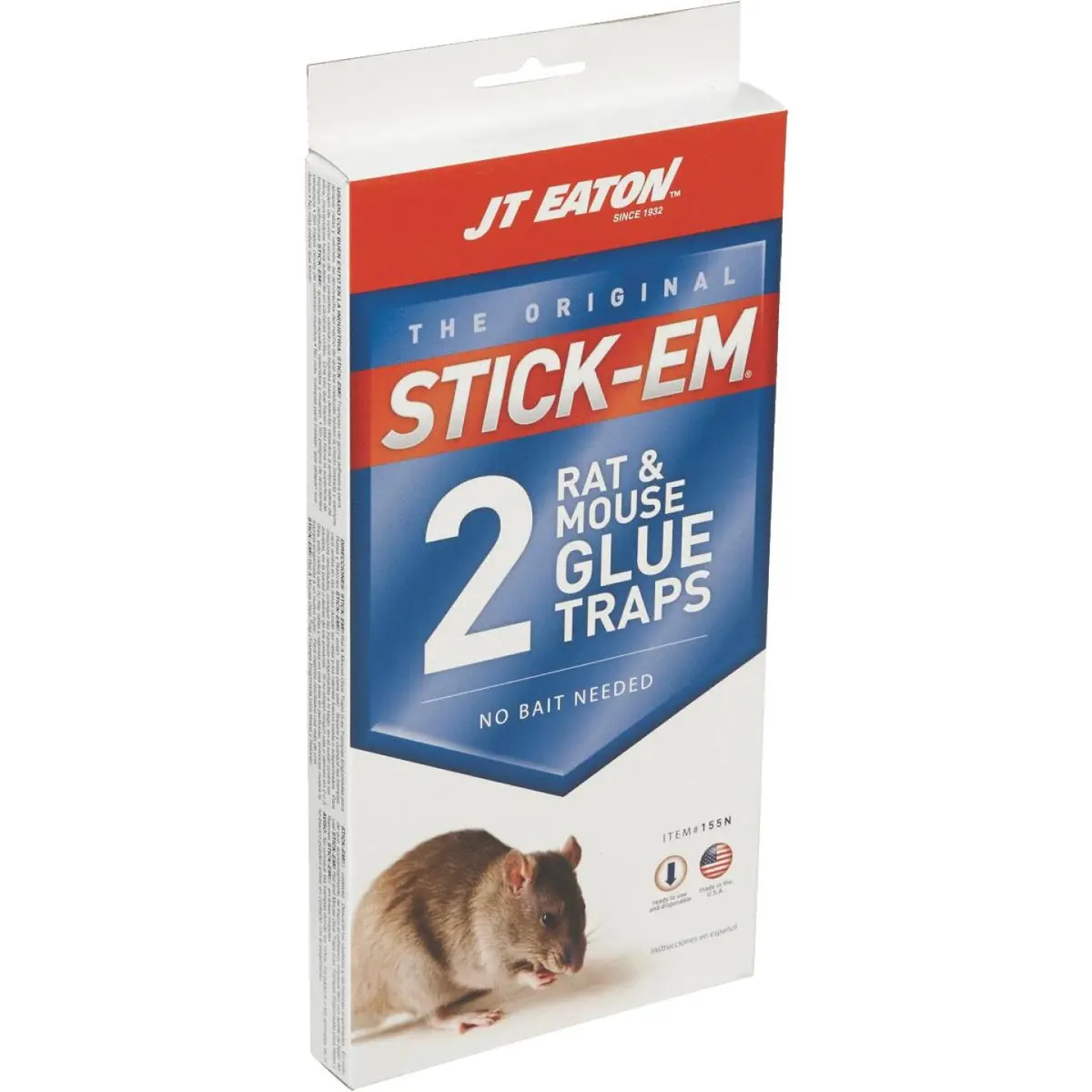Jt Eaton Stick-Em Glue Mouse & Rat Trap (2-Pack) 1