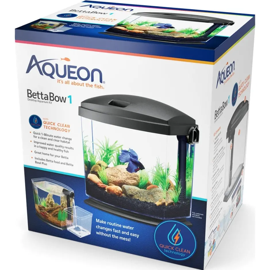 Aqueon Betta Bow Quickclean 1