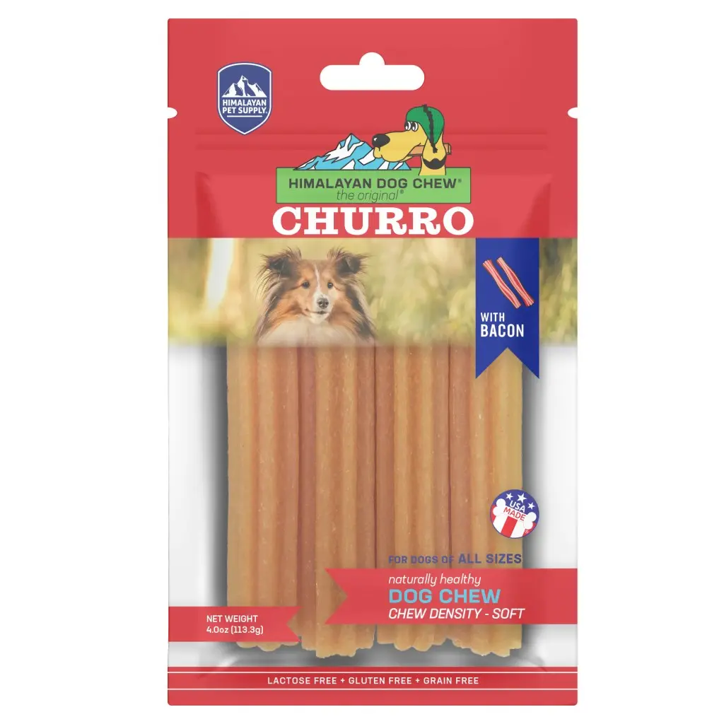 Himalayan Pet Supply Churro – Bacon Dog Chews 1