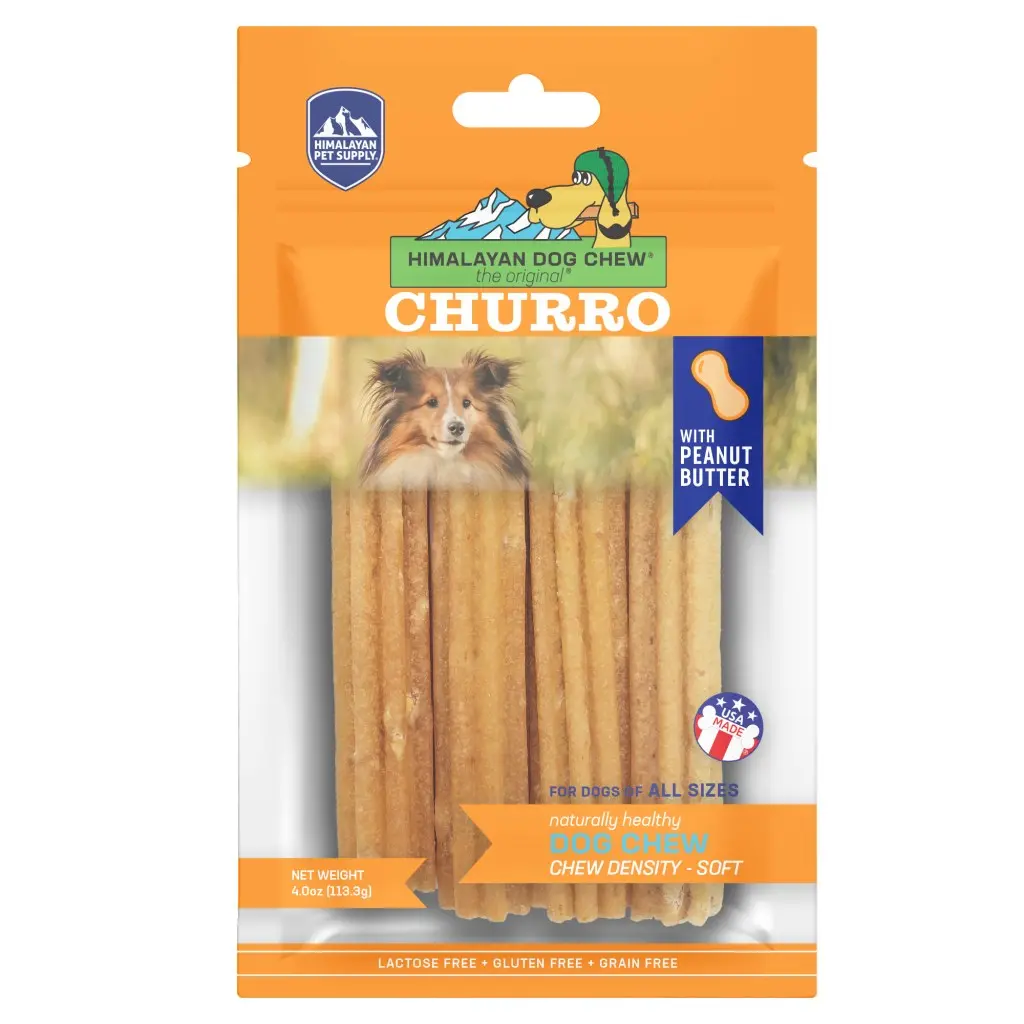 Himalayan Pet Supply Churro – Peanut Butter Dog Chew 1