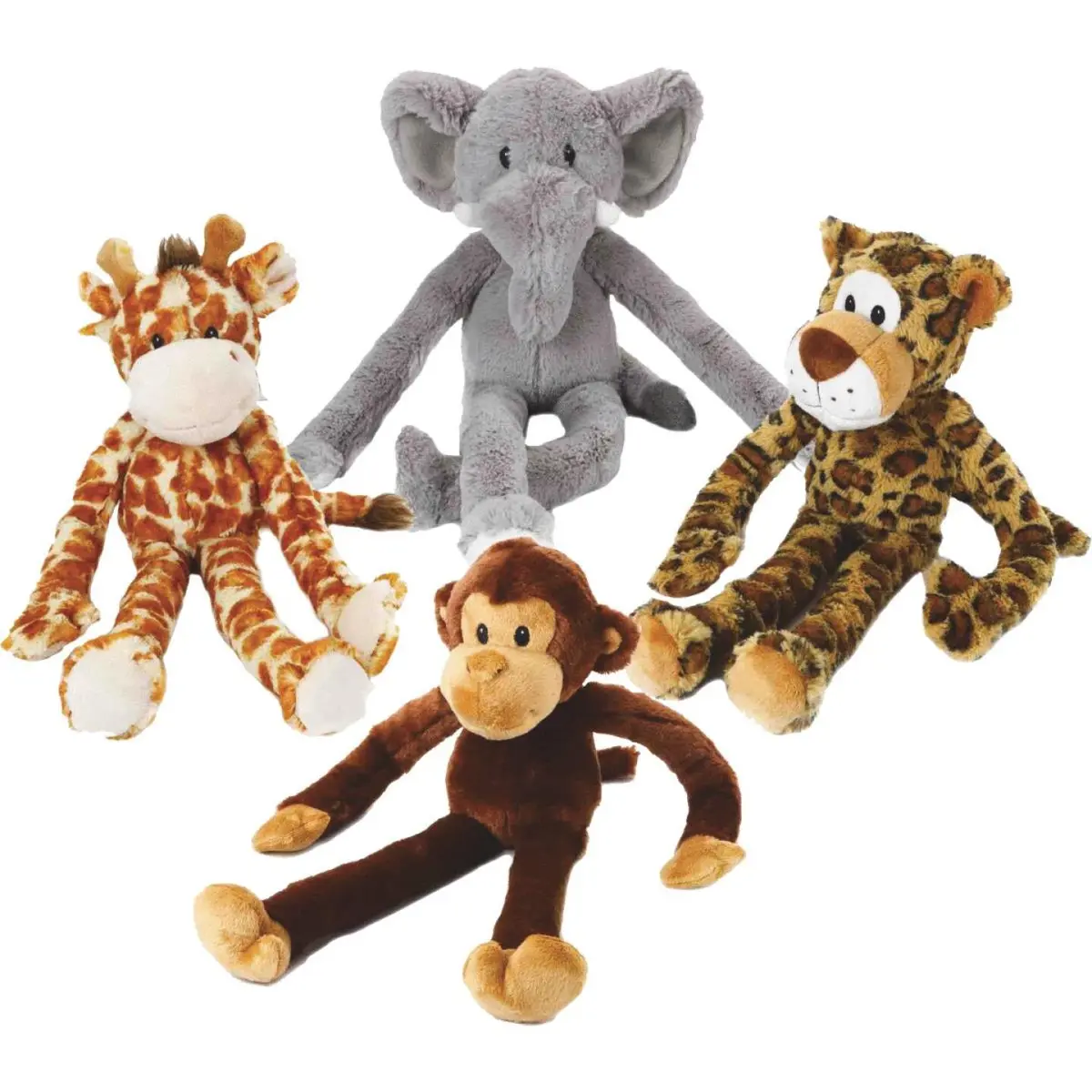 Multipet Swingin' Safari 19 In. Squeaky Plush Dog Toy 1