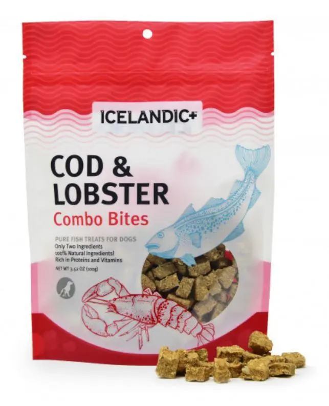 Icelandic+ Cod & Lobster Combo Bites Fish Dog Treats 1