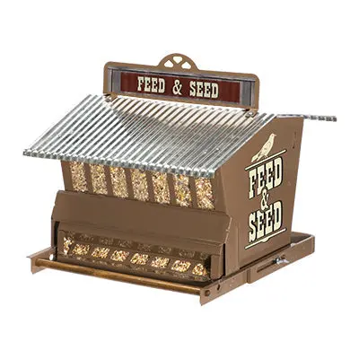 Woodlink Rustic Farmhouse Absolute Feed & Seed Squirrel-Resistant Feeder 1