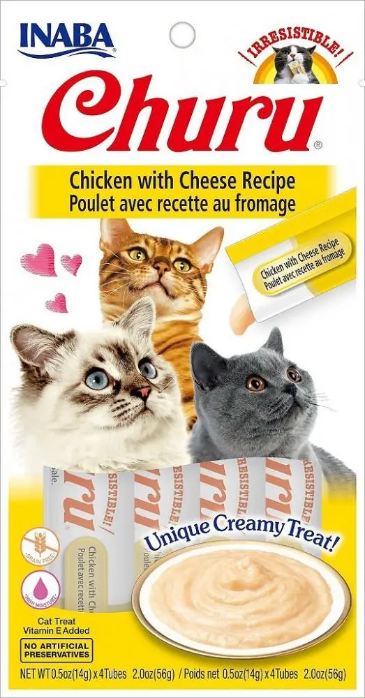 Inaba Churu Chicken With Cheese Puree Recipe Cat Treat 1