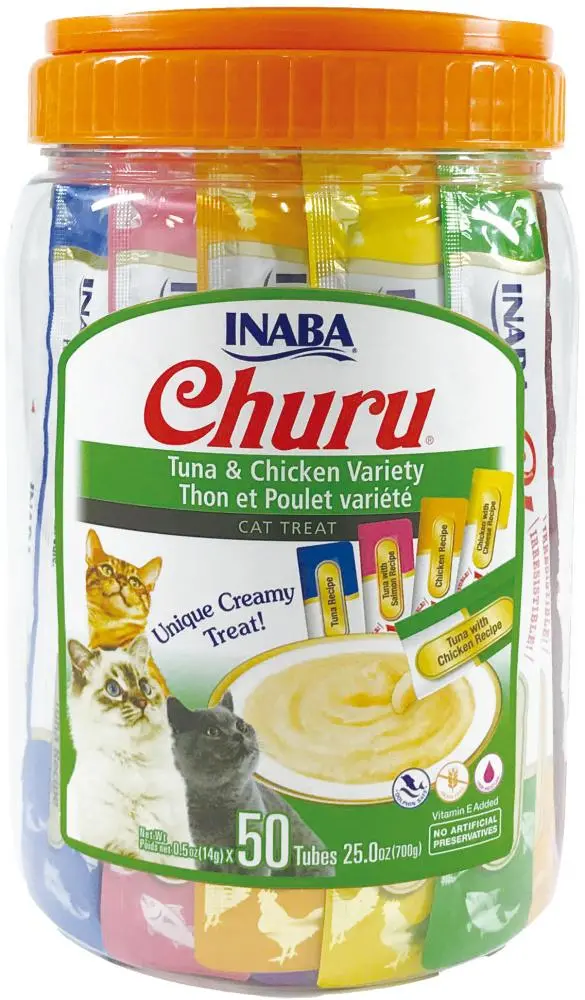 Inaba Churu Tuna & Chicken Puree Cat Treat Variety Pack 1