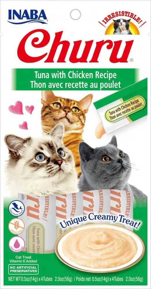 Inaba Churu Tuna With Chicken Puree Recipe Cat Treat 1