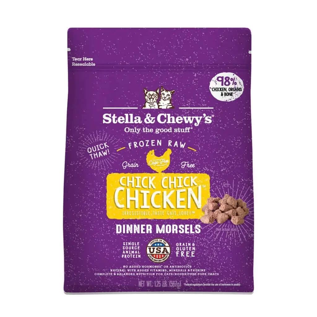 Stella & Chewy's Chick Chick Chicken Frozen Raw Dinner Morsels Cat Food 1