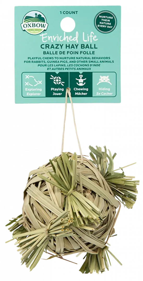 Oxbow Enriched Life Crazy Hay Ball 1
