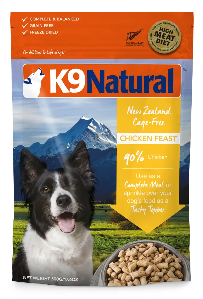 K9 Natural Chicken Feast Raw Freeze-Dried Dog Food 1