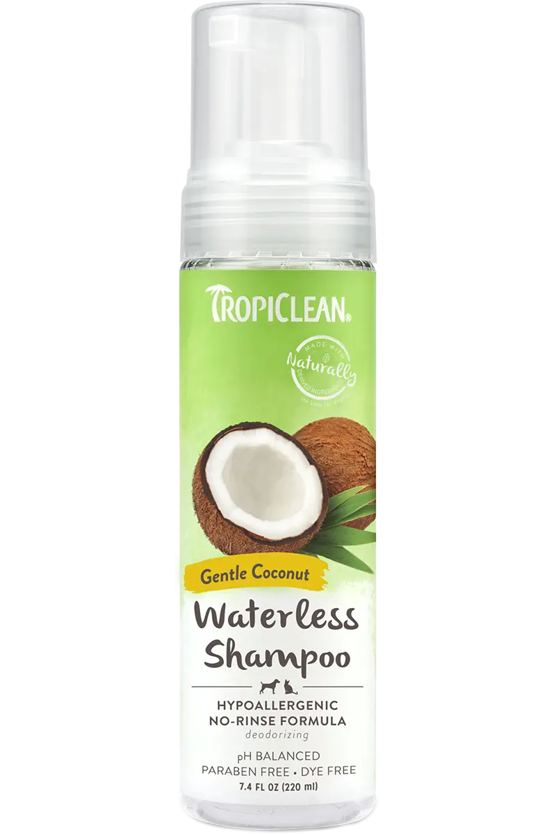 Tropiclean Gentle Coconut Hypoallergenic Waterless Shampoo For Pets 1
