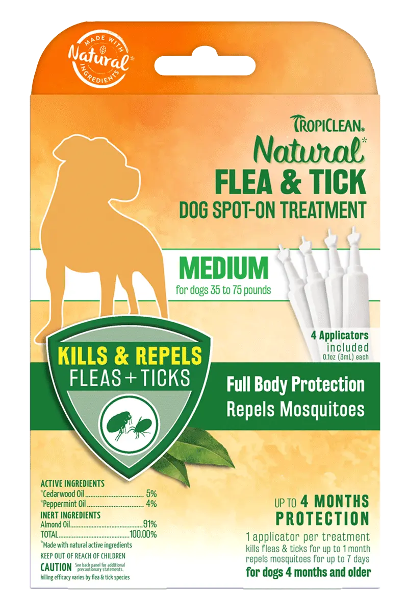 Tropiclean Natural Flea & Tick Spot-On Treatment 3