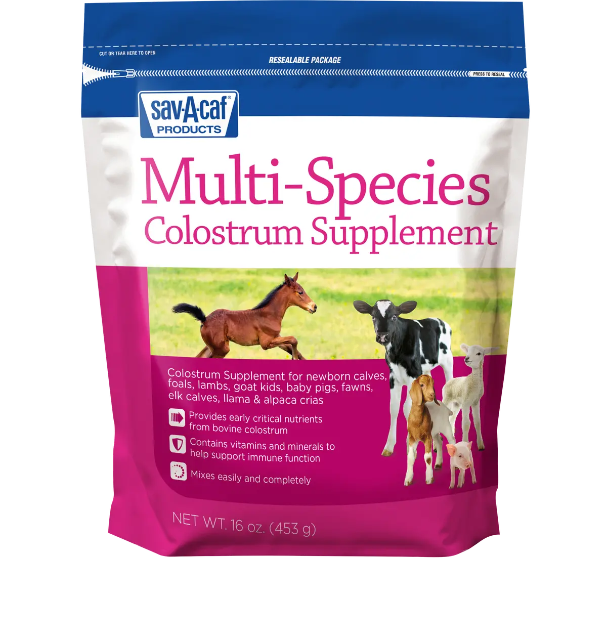 Sav-A-Caf Multi-Species Colostrum Supplement 1