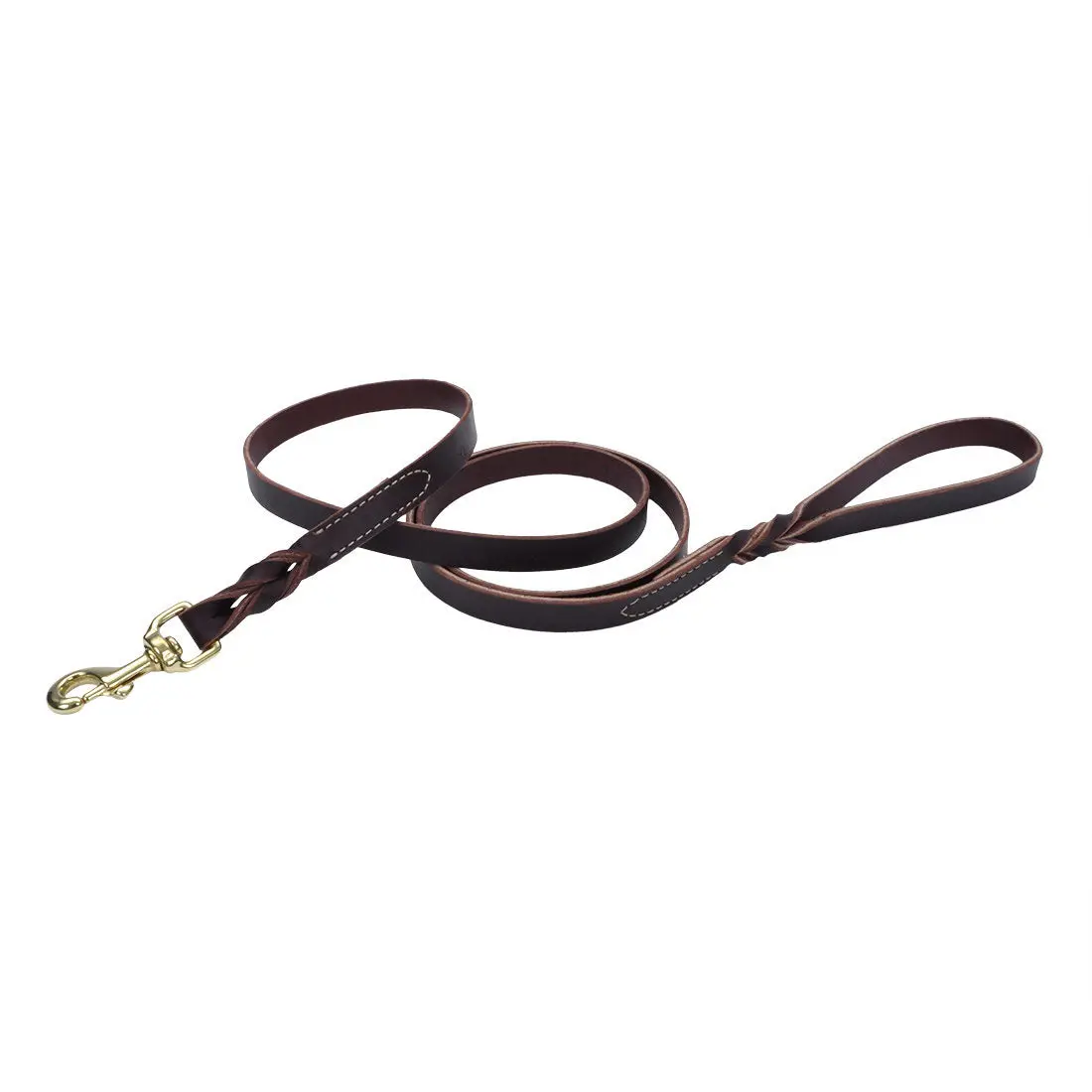 Coastal Pet Circle T Latigo Leather Twist Dog Leash