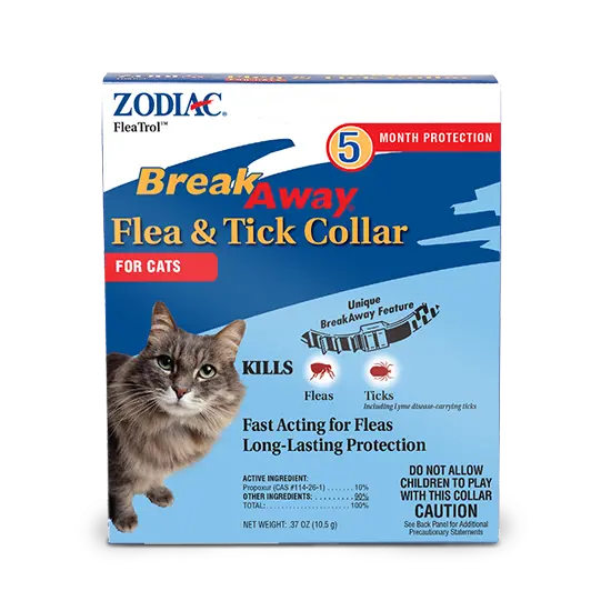 Zodiac Breakaway Flea & Tick Collar For Cats 1
