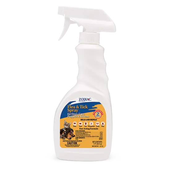 Zodiac Flea & Tick Spray For Dogs, Cats, Puppies & Kittens 1