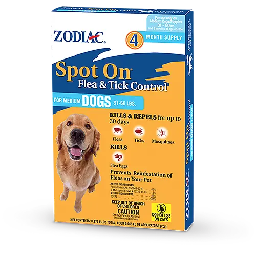 Zodiac Spot On Flea & Tick Control For Dogs And Puppies 1