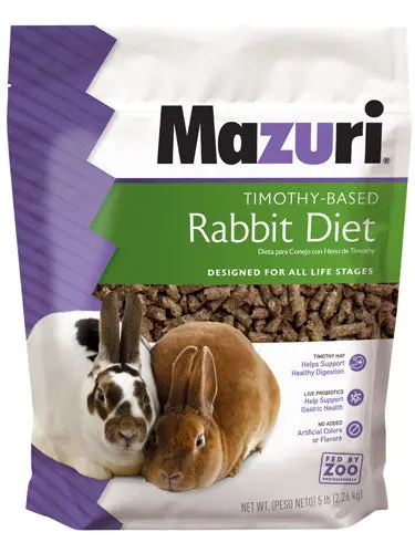 Mazuri® Timothy-Based Rabbit Diets 1