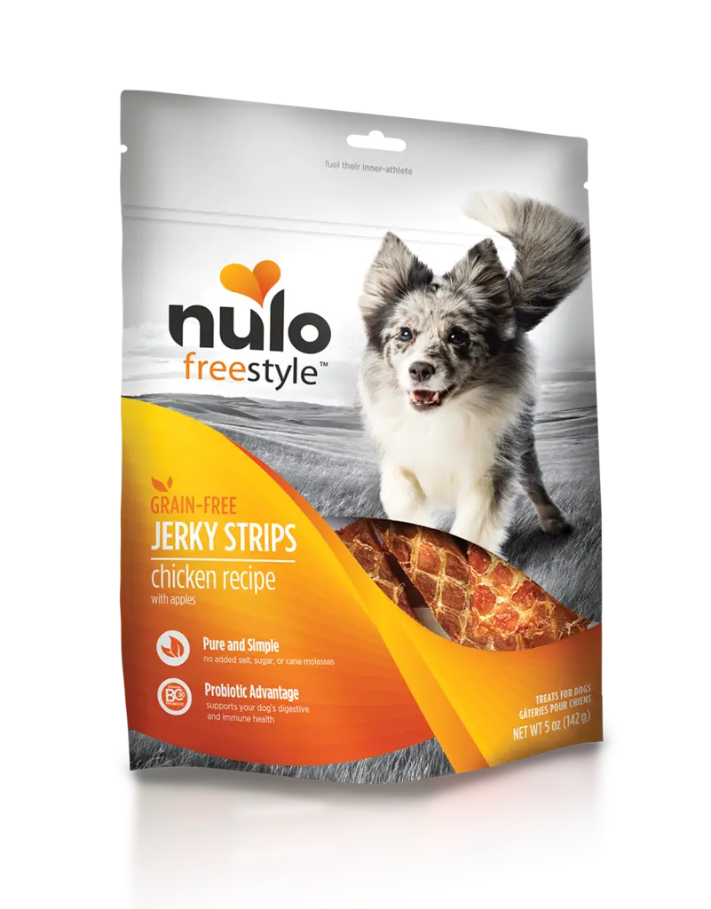 Nulo Freestyle Chicken & Apple Jerky Strips For Dogs 1