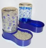 Lixit Animal Care Reversible Base Feeder & Fountain 1