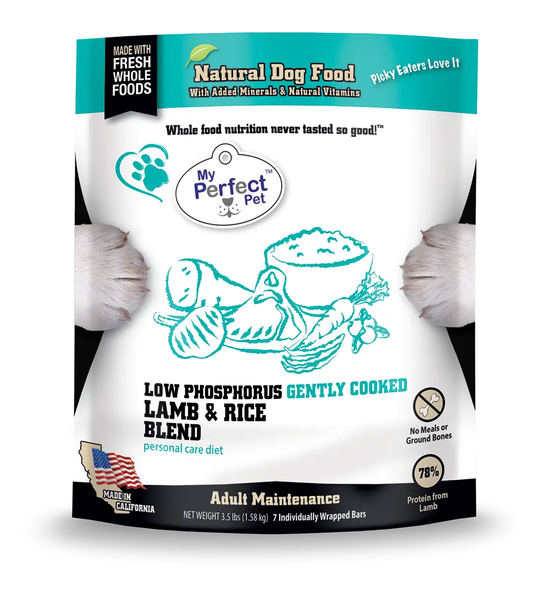 My Perfect Pet Low Phosphorus Lamb & Rice Blend 1