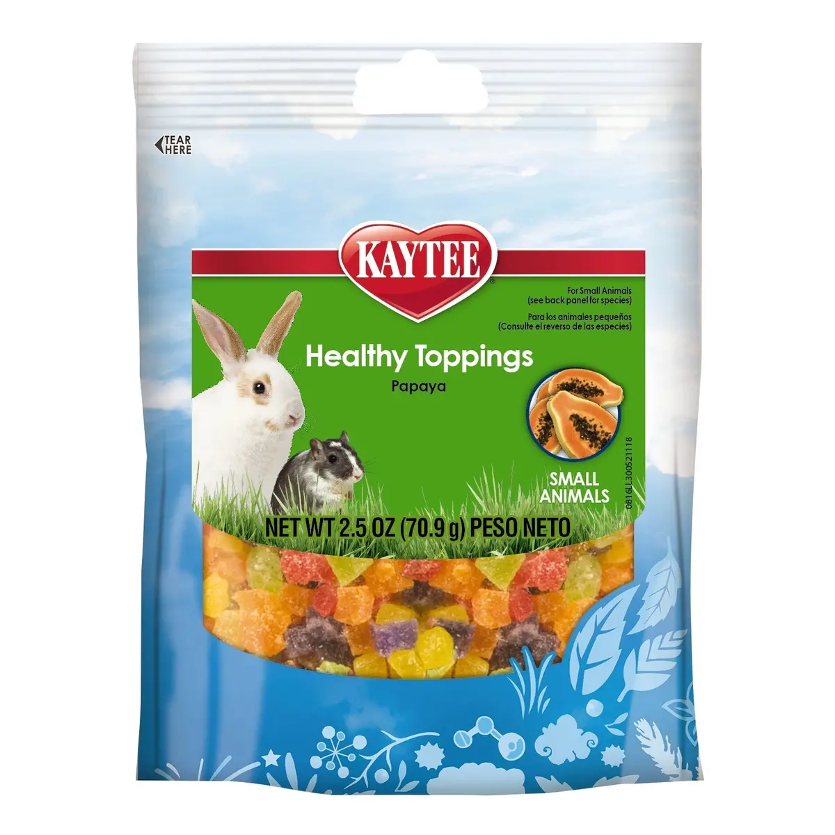 Kaytee Fiesta Healthy Toppings Papaya Treat For Small Animals 1