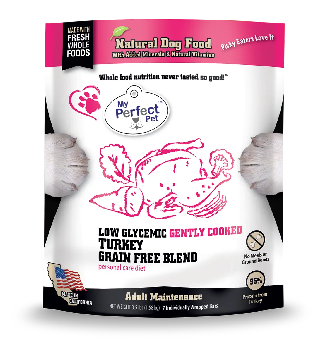 My Perfect Pet Tino’S Glycemic Friendly Turkey Blend 1