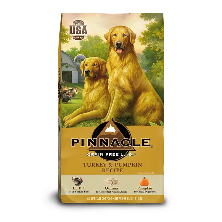 Pinnacle Pet Grain-Free Turkey & Pumpkin Recipe Dry Dog Food 1