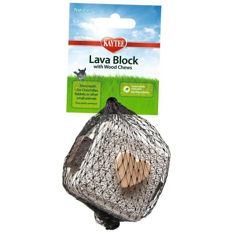 Kaytee Lava Block With Wood Chews 1