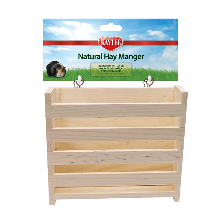 Kaytee Natural Wooden Hay Manger 1