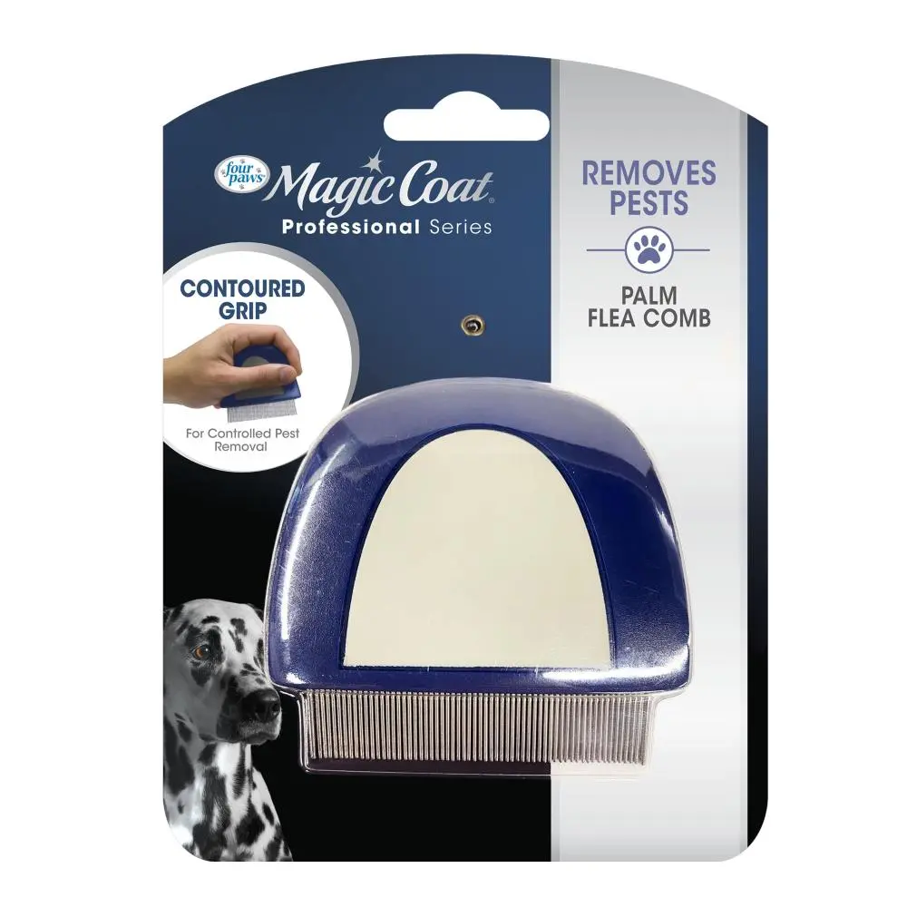 Four Paws Magic Coat® Professional Series Palm Flea Comb For Dogs 1