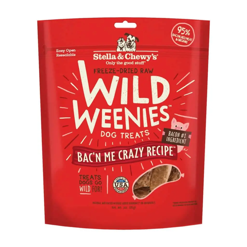 Stella & Chewy's Wild Weenies Bac'n Me Crazy Dog Treats 1