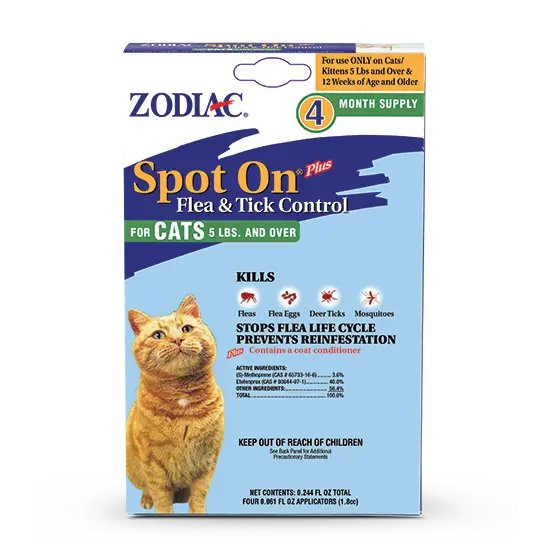 Wellmark International Zodiac® Spot On® Plus Flea & Tick Control For Cats & Kittens 1