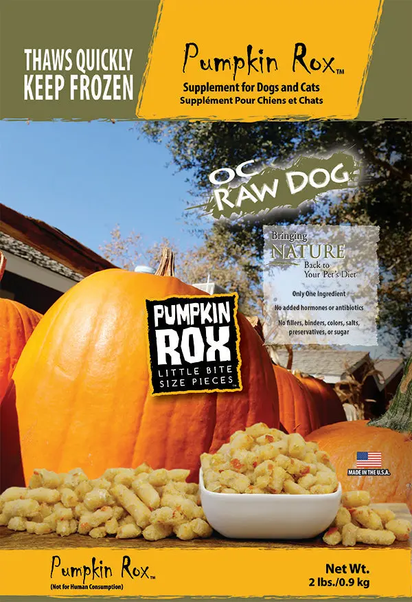 Oc Raw Dog Frozen Pumpkin Rox Raw Dog Food 1