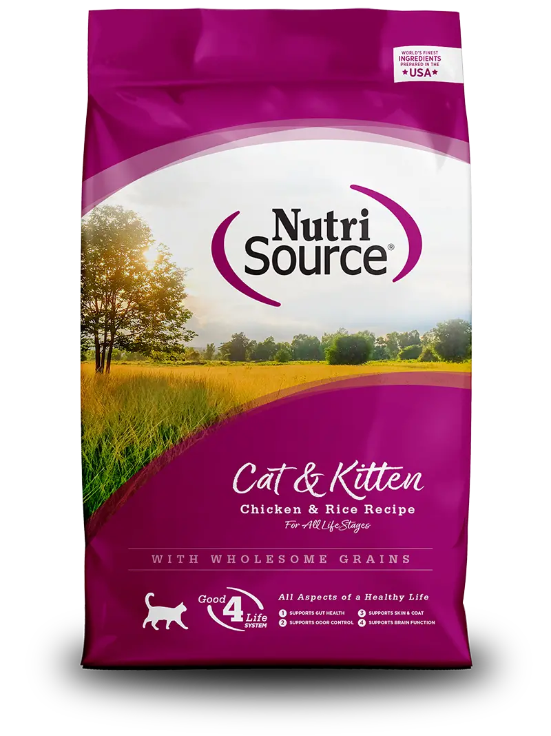 Nutrisource® Cat & Kitten Chicken & Rice Recipe Healthy Cat & Kitten Food 1