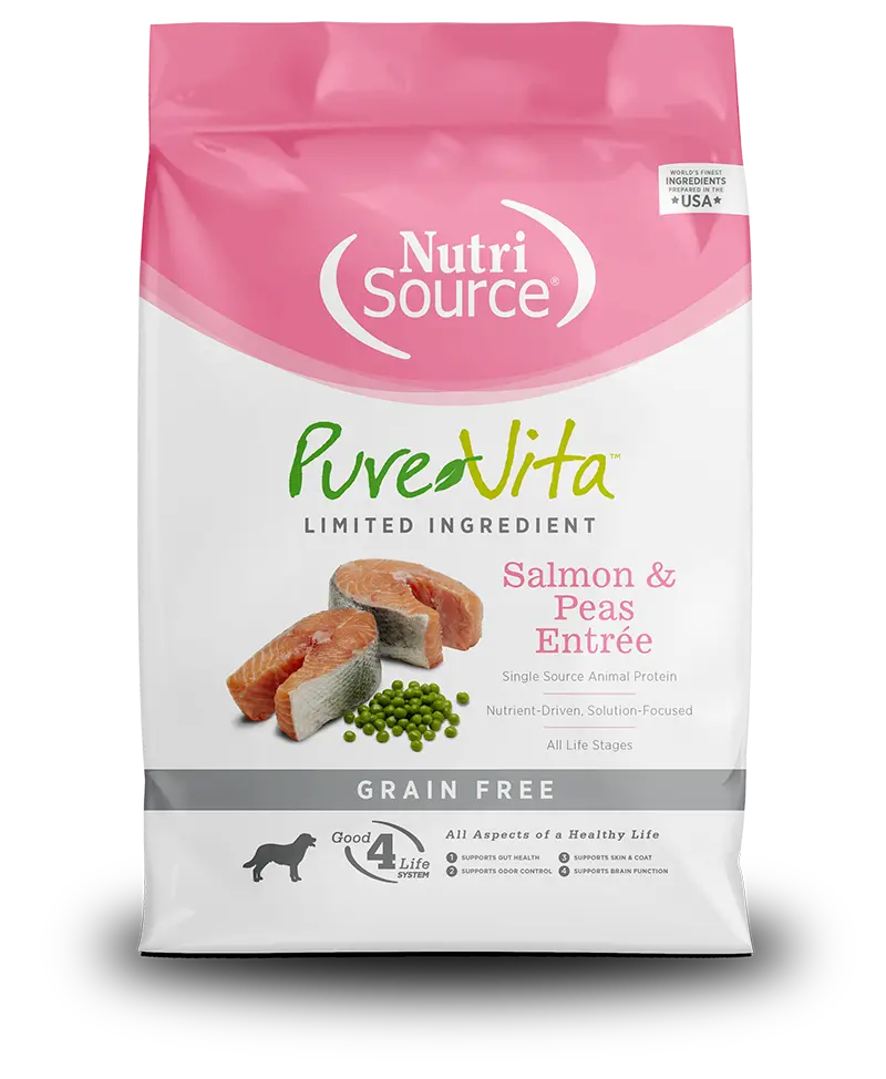 Nutrisource® Purevita™ Salmon & Peas Entrée Grain Free Limited Ingredient Dog Food 1