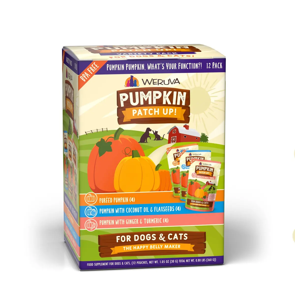 Weruva Pumpkin Patch Up!, Pumpkin Pumpkin, What's Your Function? Variety Pack For Dogs & Cats 1